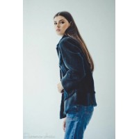 Nutria Bomber Jacket (Blue)