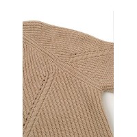 Magritte Beige Cotton Sweater and Pants Set