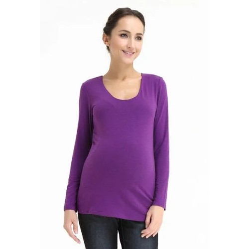 Vera V-Neck Nursing Nursing Top Purple
