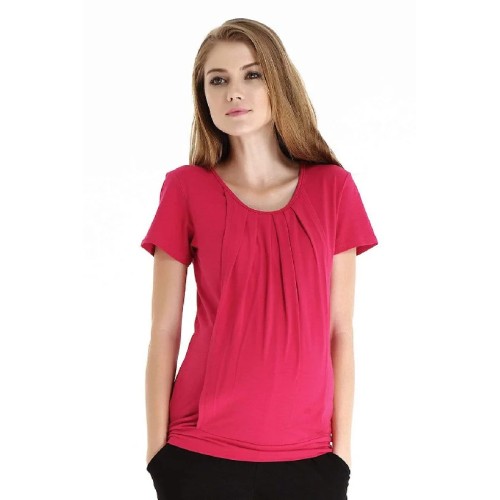 Alma Blouson Nursing Top Red